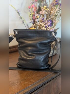 Margot Black Genuine Leather Crossbody